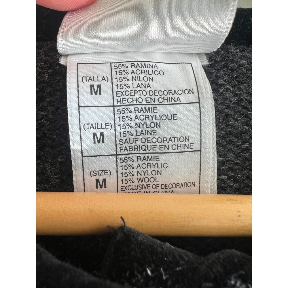 Vintage Disney Store Cardigan Womens M Grey Mickey Mouse‎ Wool Blend Embroidered - Picture 8 of 9